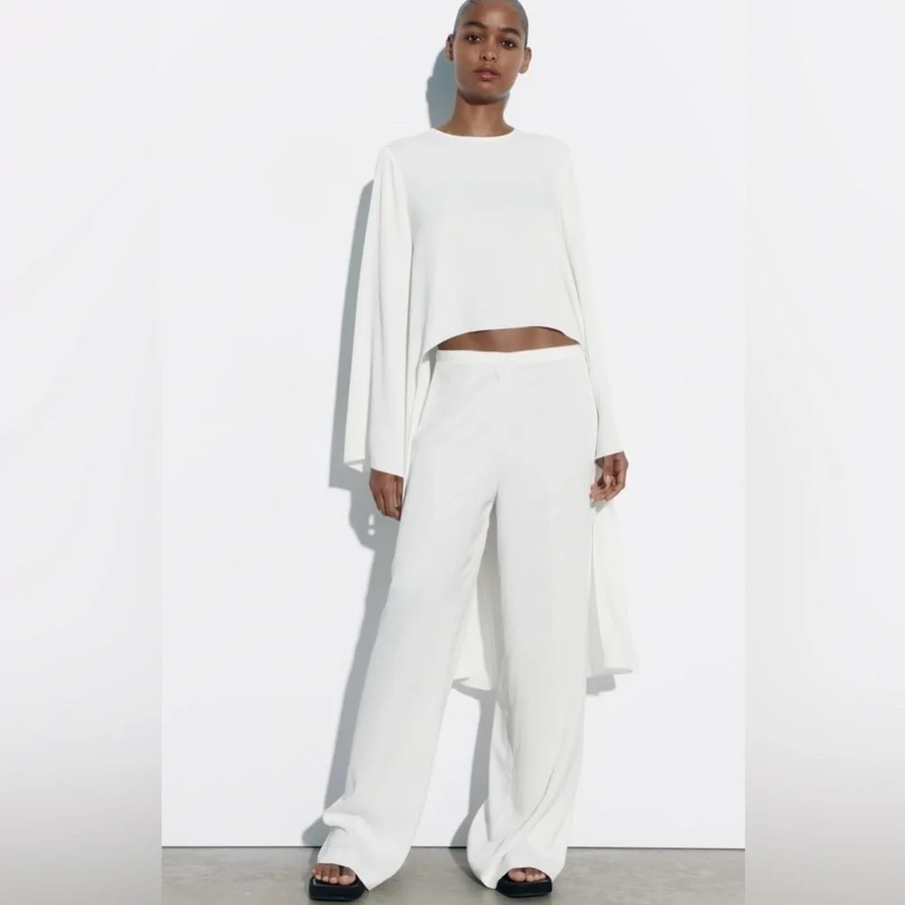 ZARA PALAZZO PANTS M - Picture 1 of 6